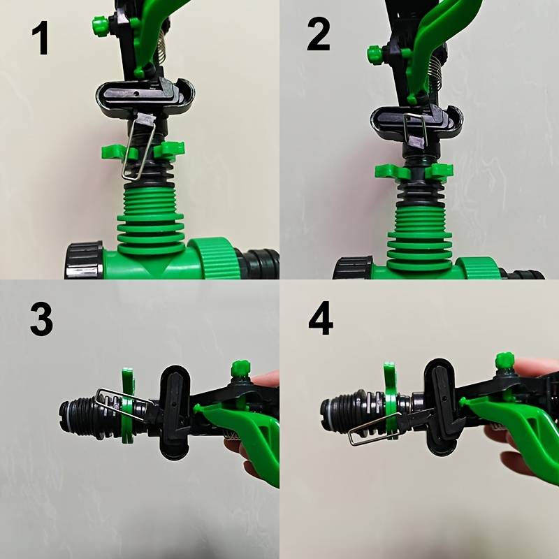 1Pc Dark Green Color High Pressure Sprinkler Set With Long Range Nozzle