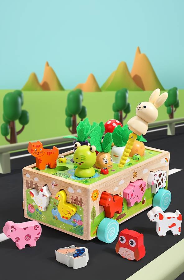 Childrens Toys Style Happy Farm Animal Car