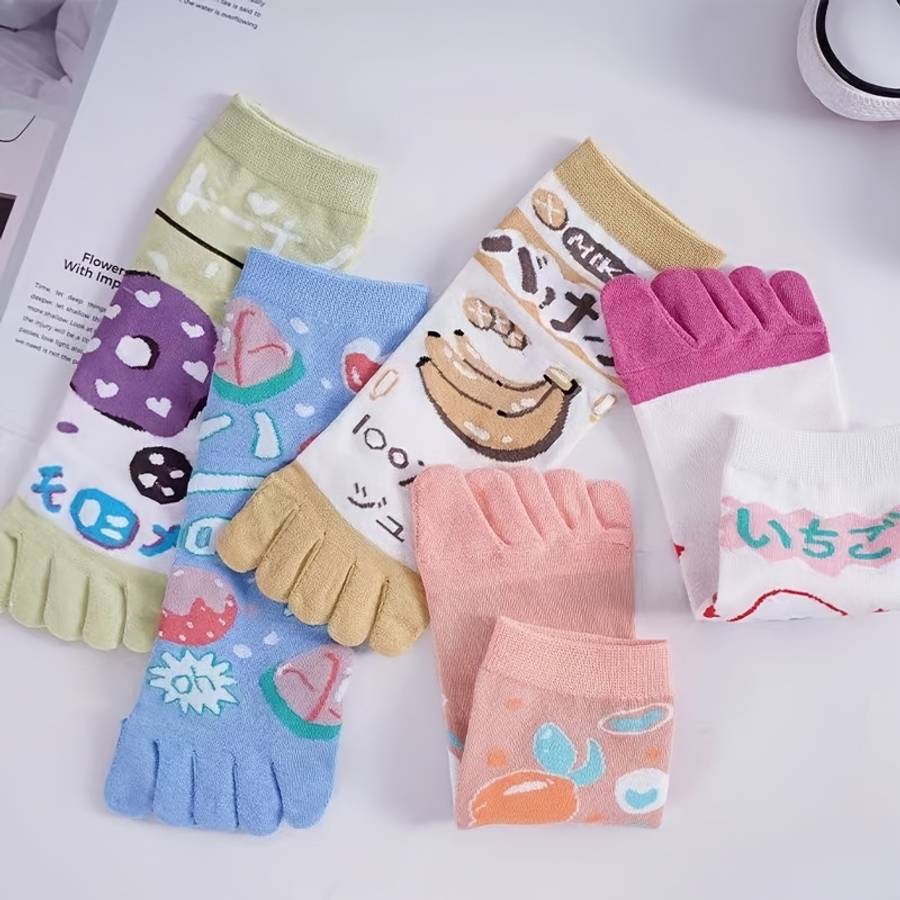 Women S Socks Color Banana D 5 Pairs Size Onesize