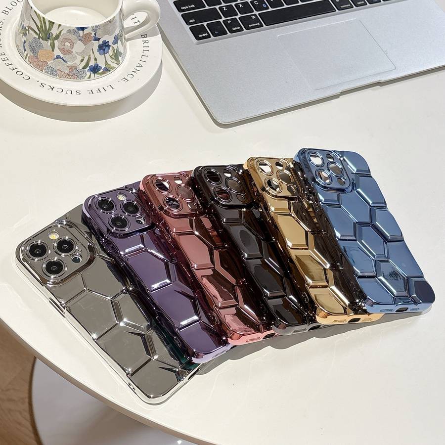 1Pc Purple For iPhone 6 Textured Phone Case