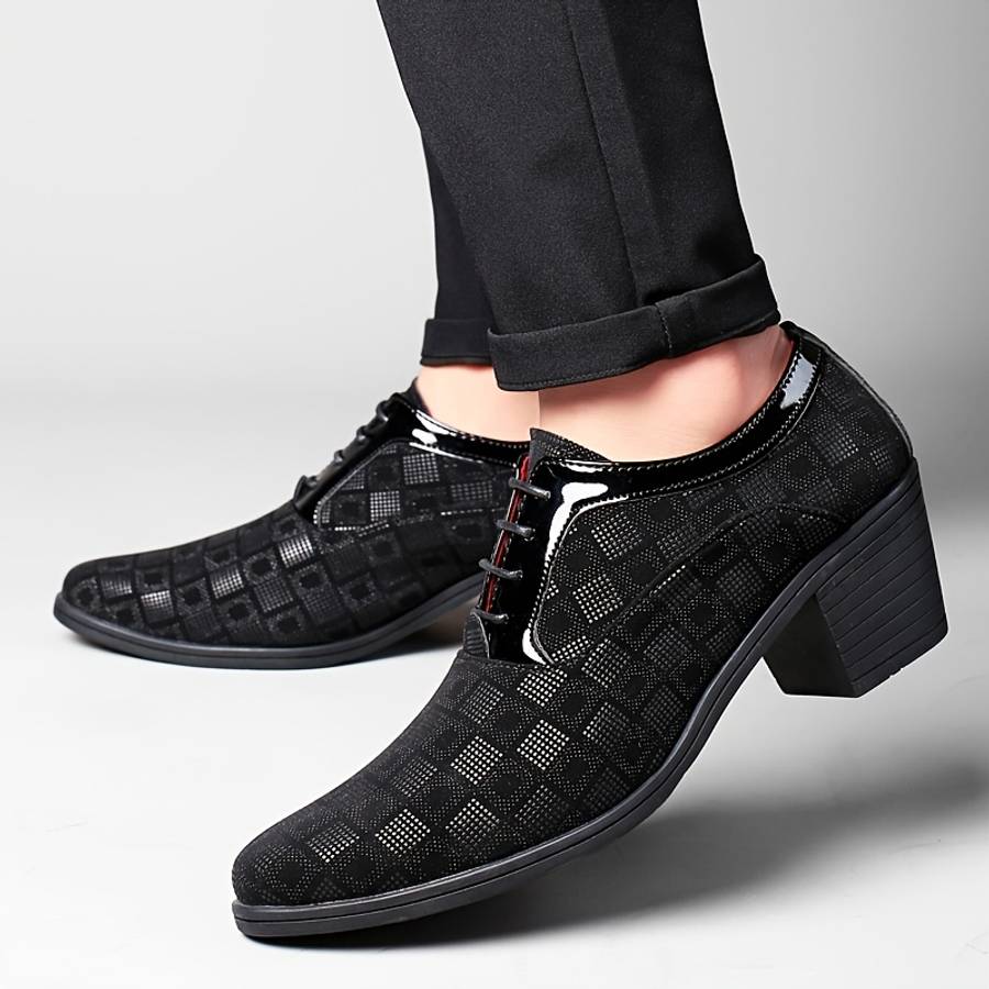Mens Leather Shoes Color Black Sizeuk 10