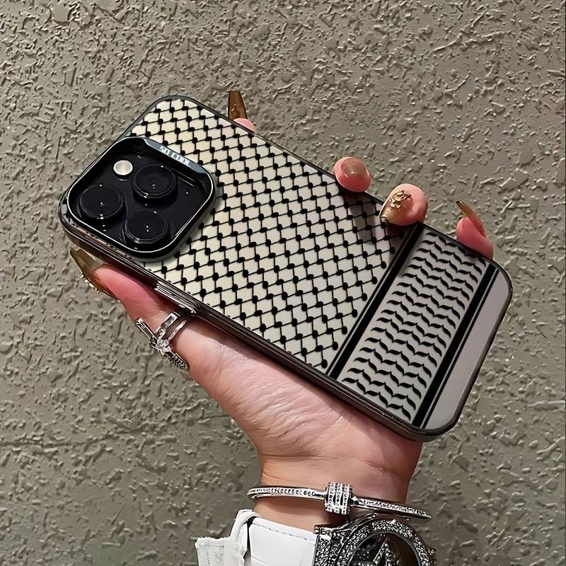 1Pc Mixed Color  For iPhone 12 Arabian Scarf Design Phone Case