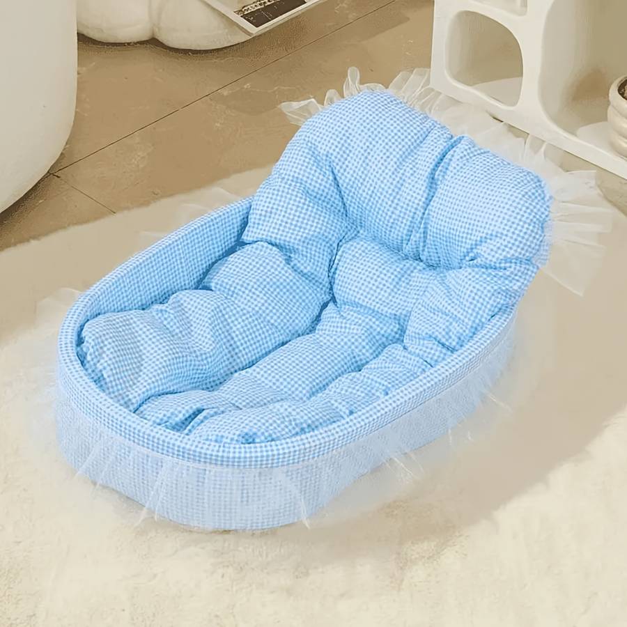 Pet supplies color Cute Green Model Three    piece set   nest  Add  mat  Add  lace  60x 40x 13 cm