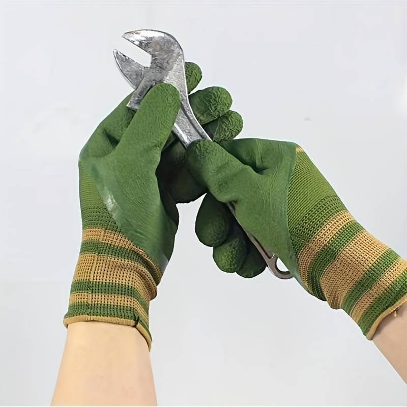 1 Pair Blue One Size Multi Purpose Work Gloves