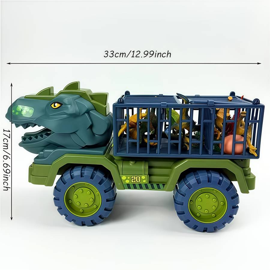 Childrens Toys Quantity 1 Dinosaur Transport Vehicle  6 Small Dinosaurs  1 Egg  1 Tree