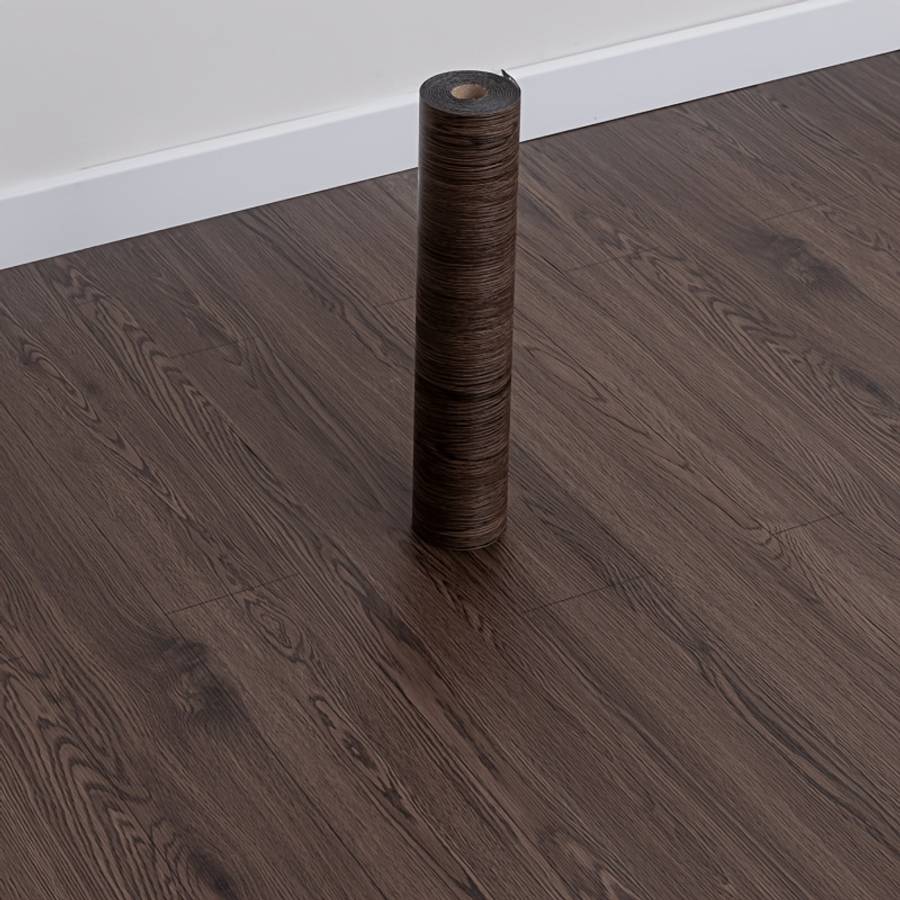 Self Adhesive Floor Stickers Medium Gray Wood Grain 3Rolls