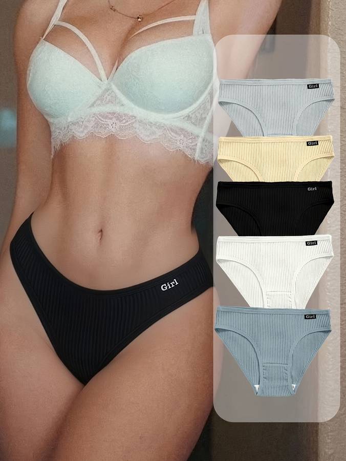 Womens Underwear Color Mixed Color 5 Pieces Sizes