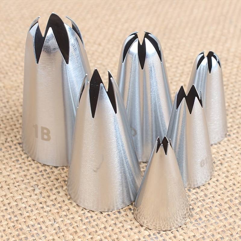 Professional Cake Decorating Head Model 6 Teeth 6Pcs