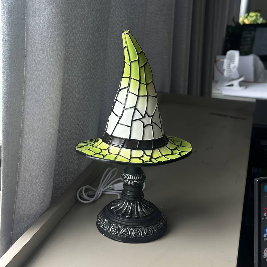Halloween Decorations Color Witch Hat Light Red Size Large 30Cm