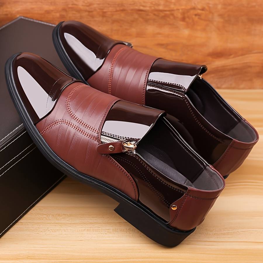 Mens Leather Shoes Color Classic Black Sizeuk 8
