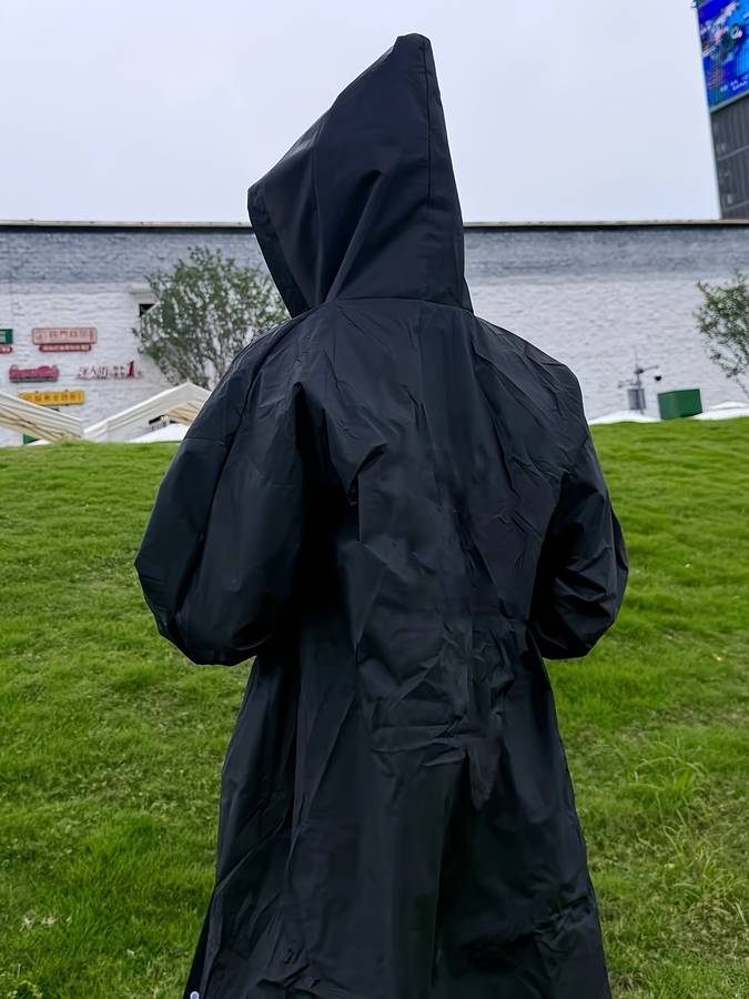 Raincoat Black Size Asian Xl