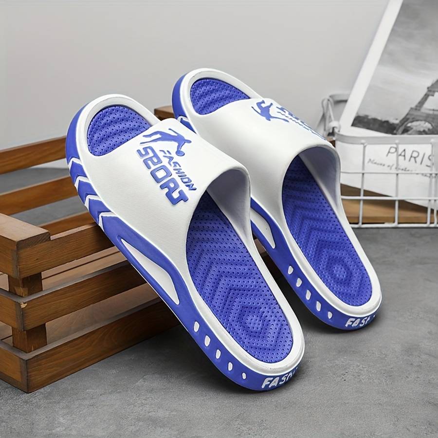 Men Slippers Summer Style Green Size Uk 6.5 To 7