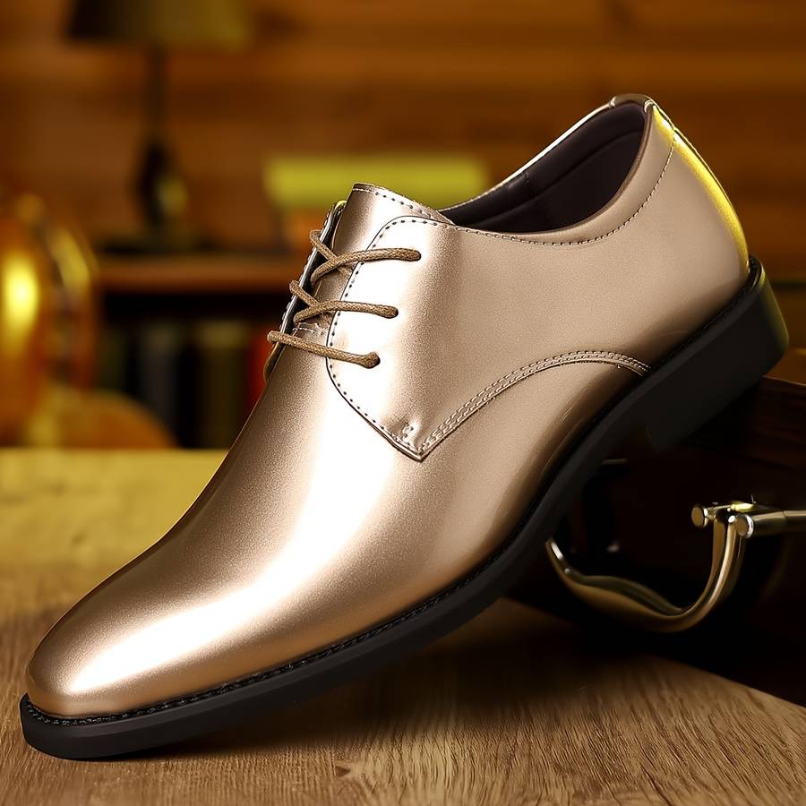 Mens Leather Shoes Color Black Sizeuk 10.5