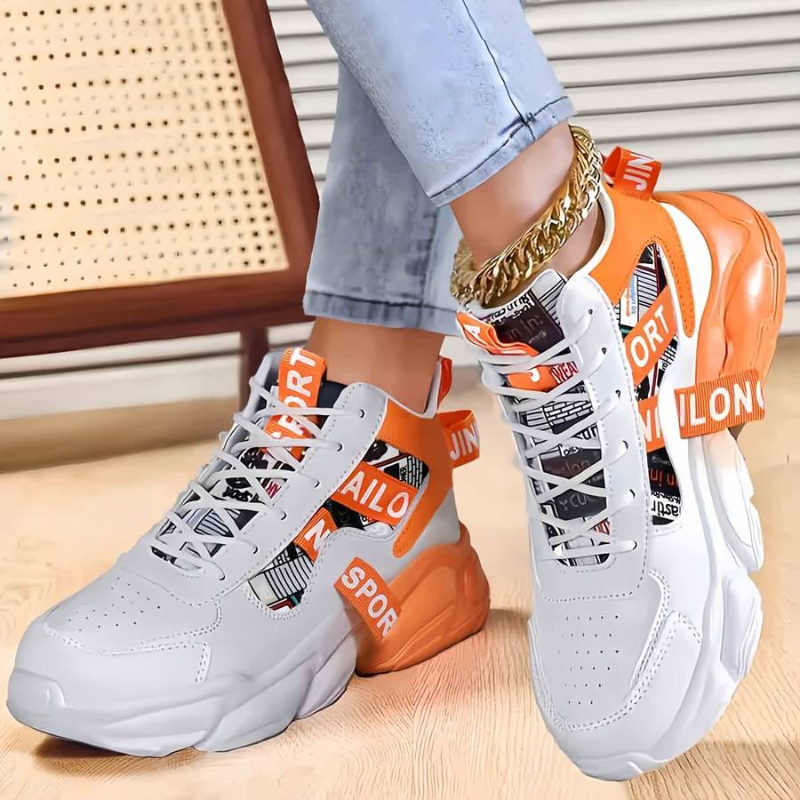 Women S Sneakers Color Orange Sizeuk 10.5