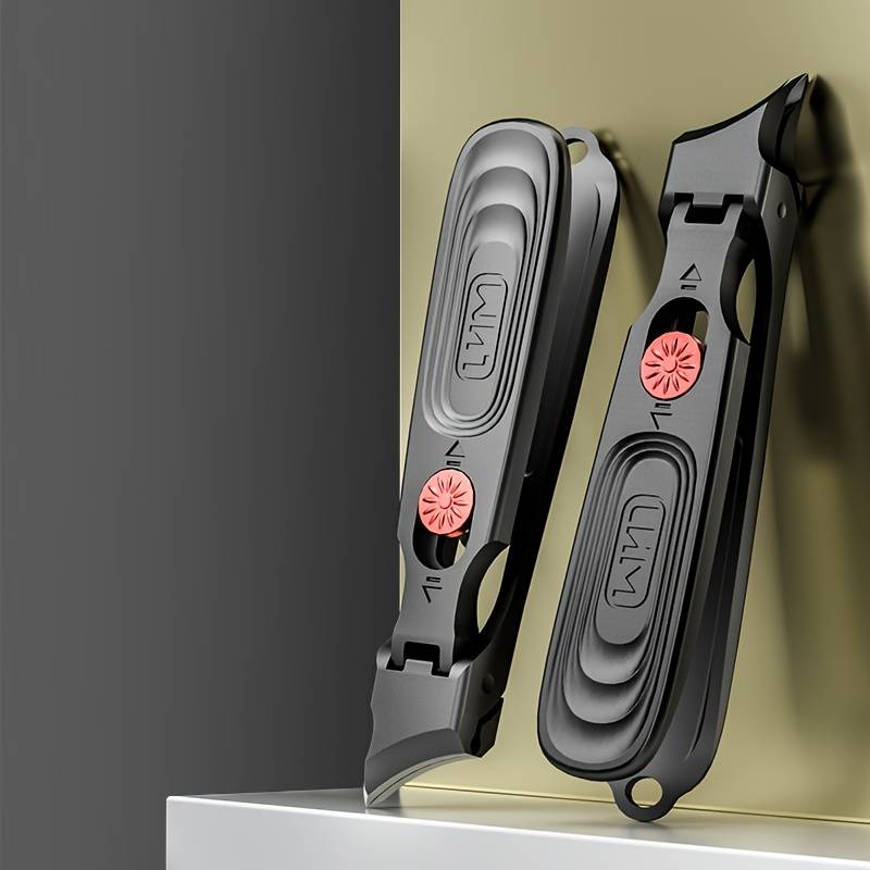 1pc nail clippers ergonomic nail scissors with file non-slip push-pull switch suitable for f