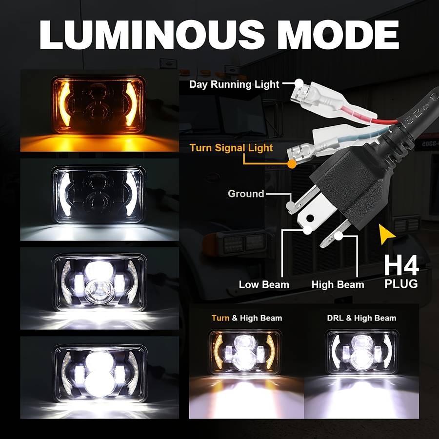 Car Lights Model 2Pcs4X6