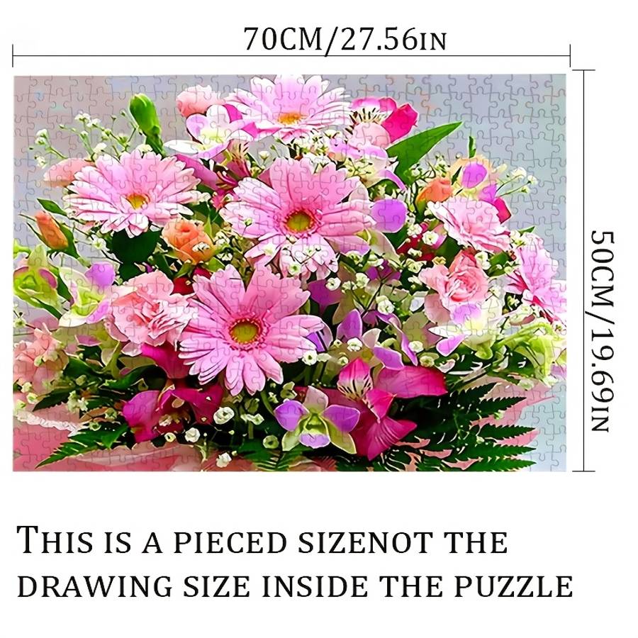 1000pcs Blooming Fortune Flower Puzzle for Adults Giant 50x70cm Durable High-Qual
