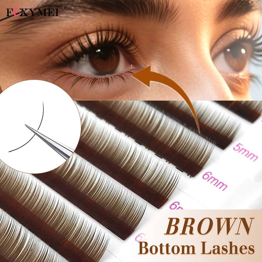 Natural Soft Lash Extensions Hair Length Mix 5 7mm Model C Curl 7mm