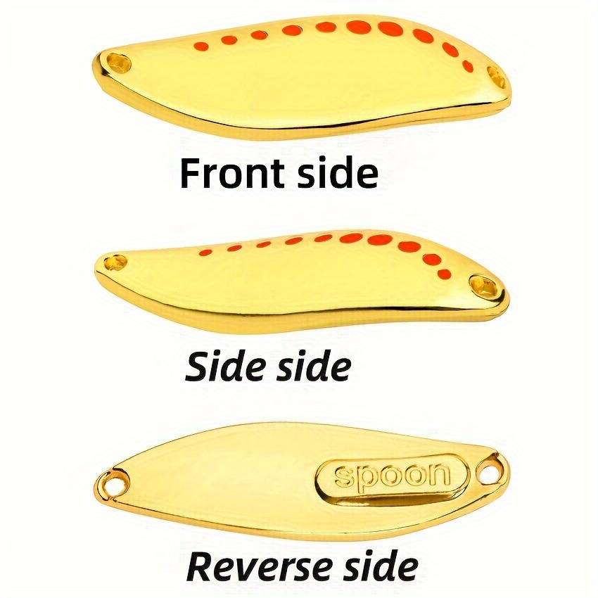 1pc 30g Metal Spinner Bionic Spoon Lure Trout Fishing Lure Sequin Hard Bait