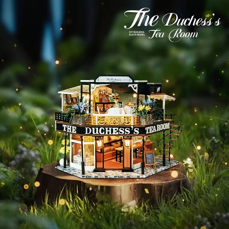 Building Toy Architectural Model Toy Set Model Simple Tea Room