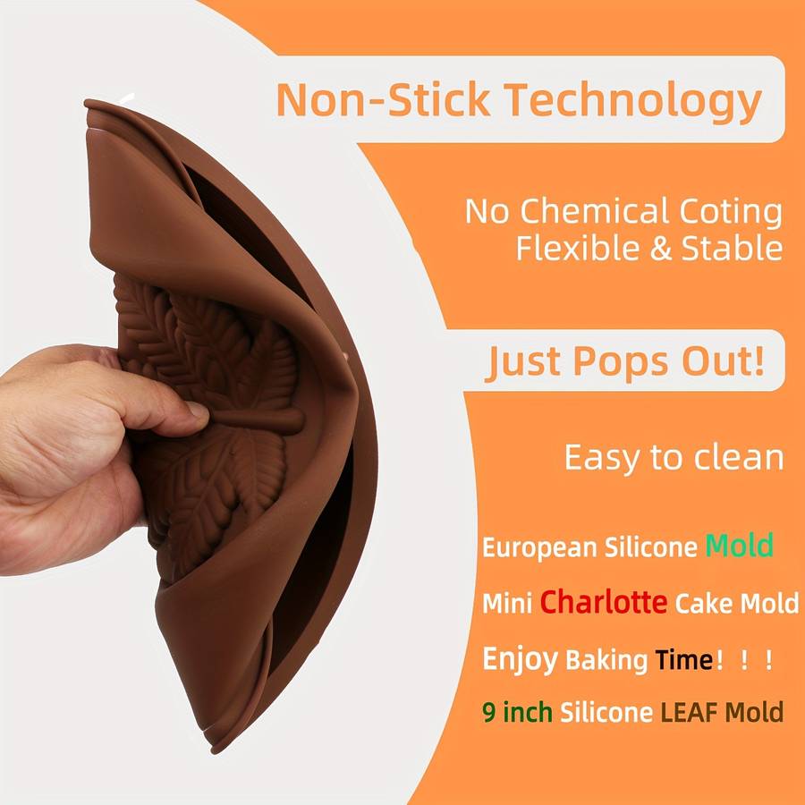 Suitable For Baking Molds Color Brown Model T Hj031 2Pcs