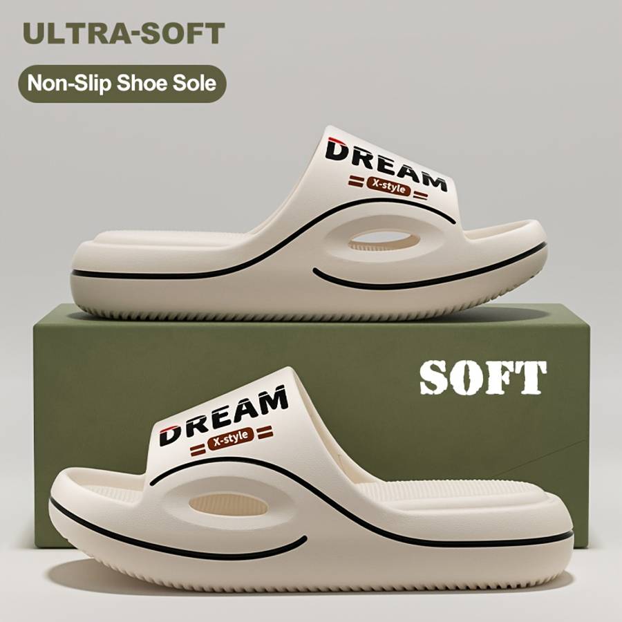 Men Slippers Summer Style White Size Uk 8.5 To 9