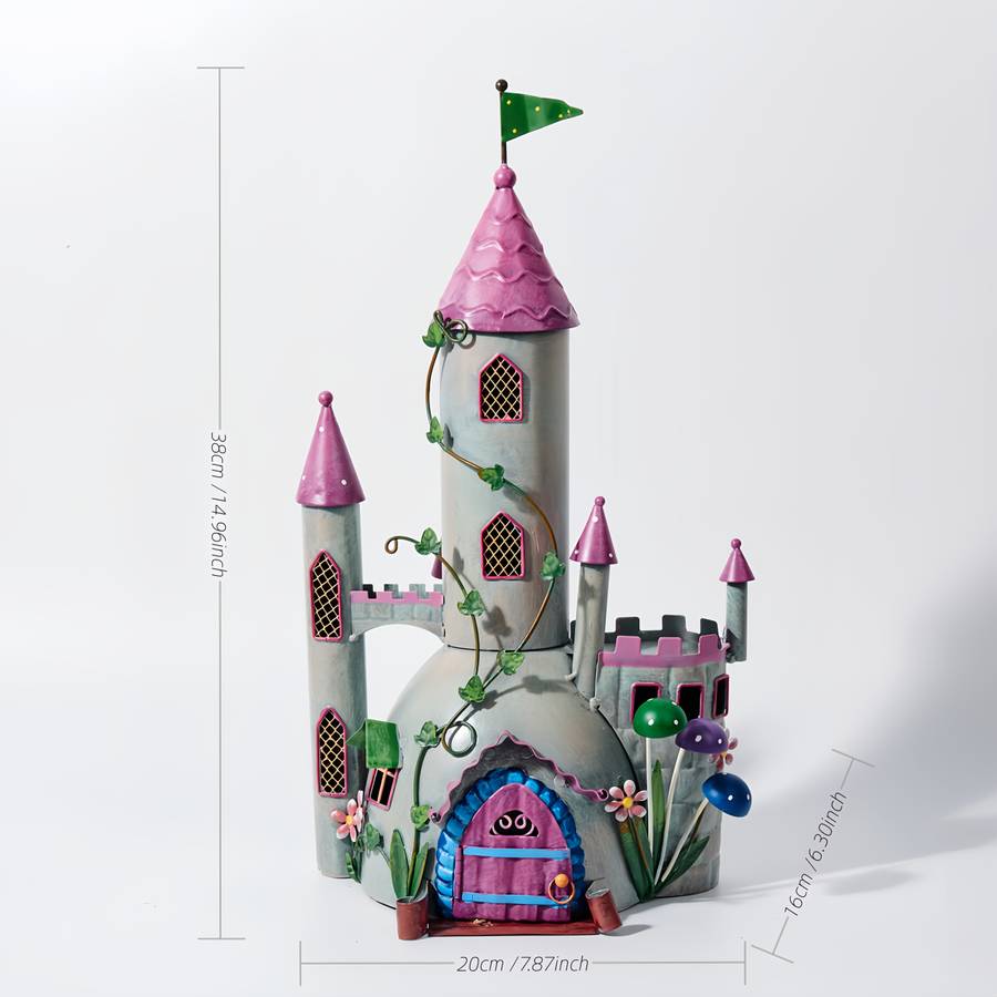 Building Toy Architectural Model Toy Set Style Big Castle Red