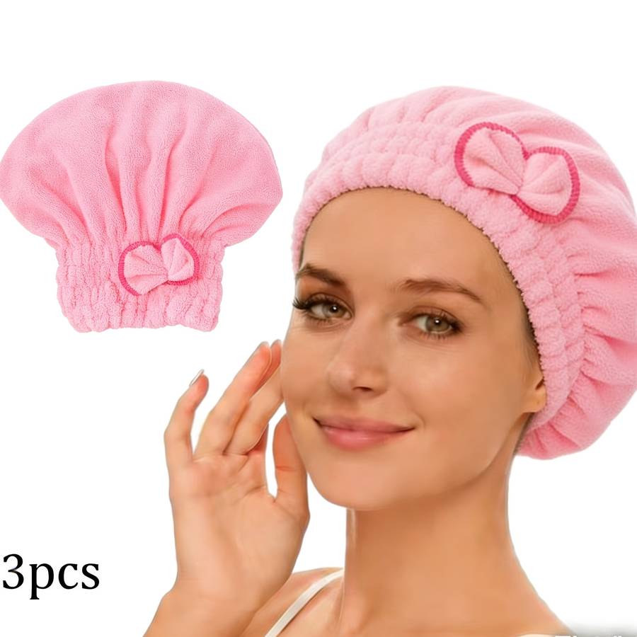 Hair Turban 3 Pieces Of Watermelon Red
