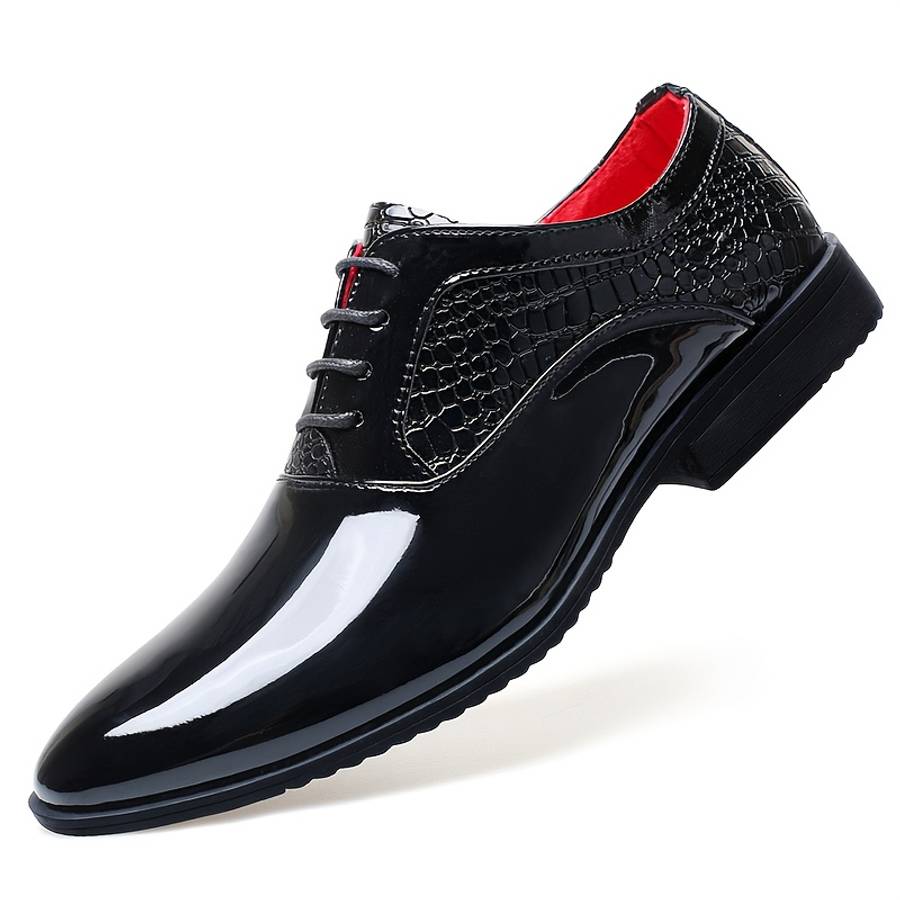 Mens Leather Shoes Color Red Sizeuk 7