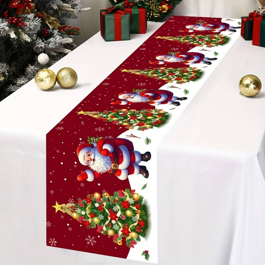Christmas Tablecloth Size 180X35Cm