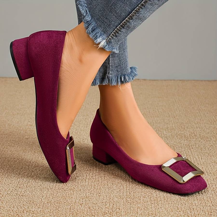 Women S High Heels Color Wine Red 3Cm Sizeuk 5