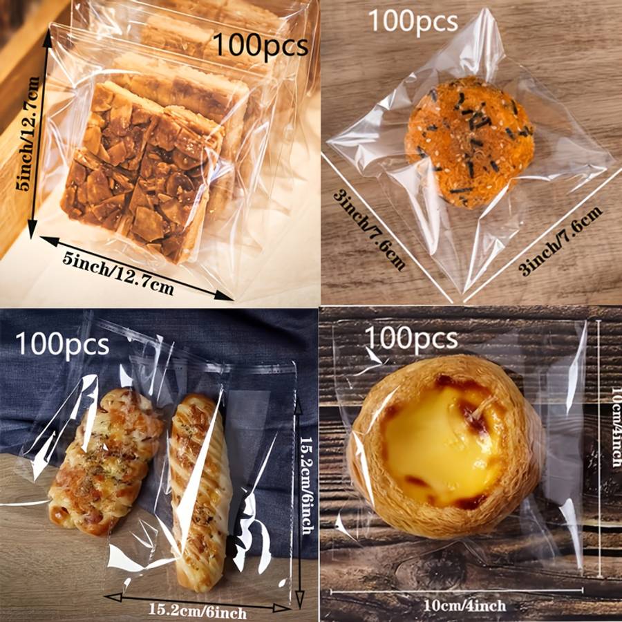 Food Storage Bags Color 3X3 In  7.6X7.6 Cm