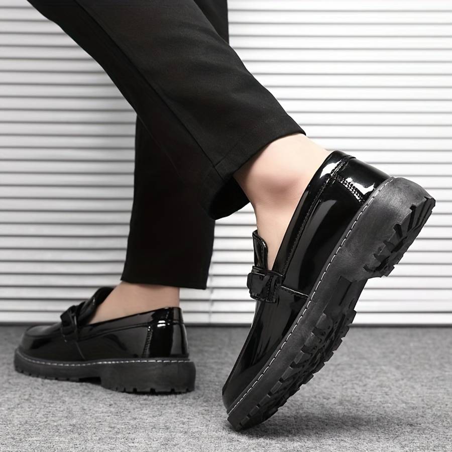 Mens Leather Shoes Color Black Sizeuk 8
