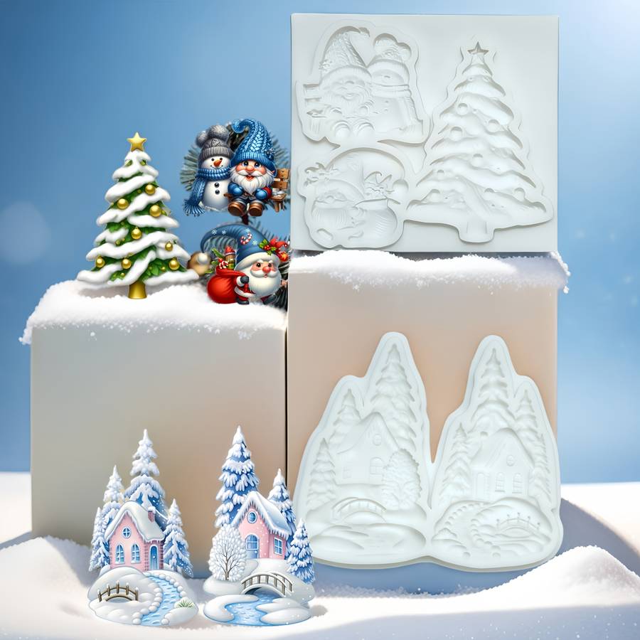 Suitable For Baking Molds Style Christmas Tree Santa Claus