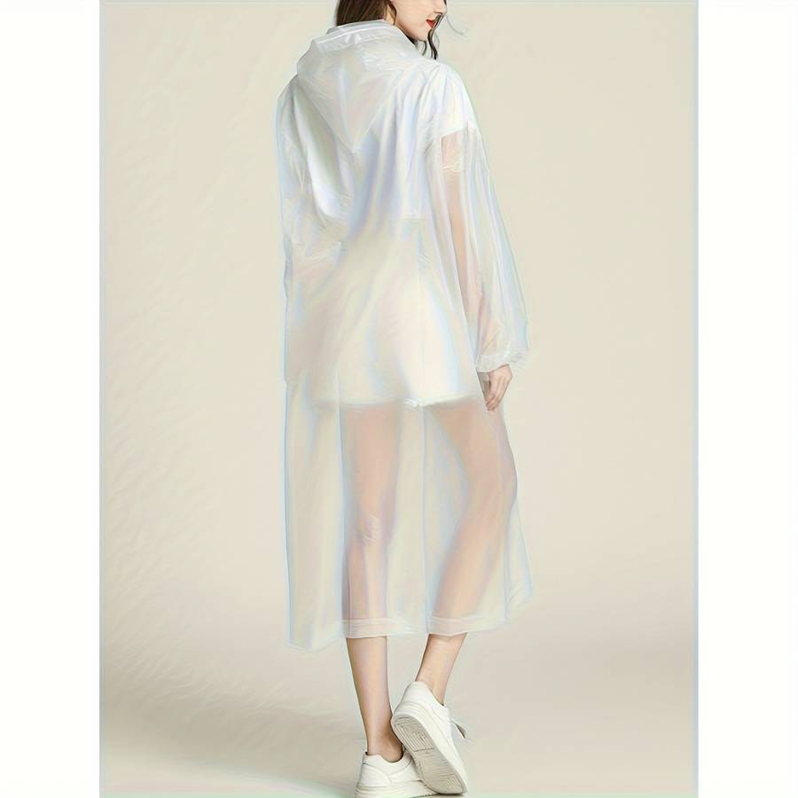 Raincoat White One Size Fits All  Gray One Size Fits All