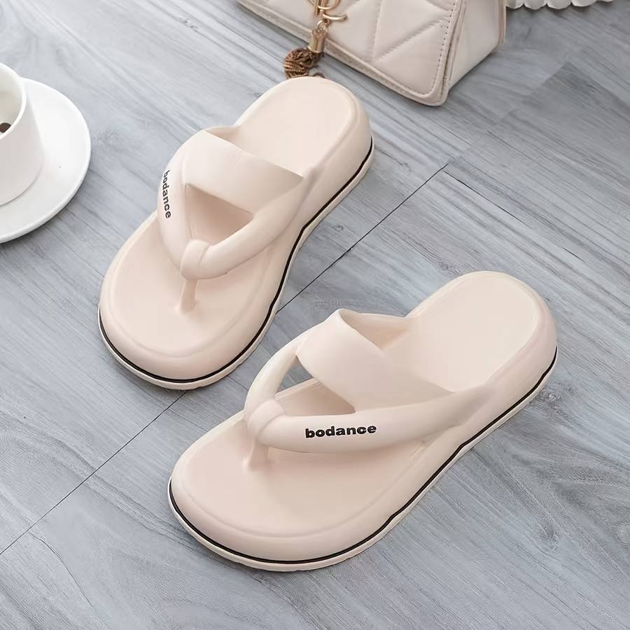 Ladies Summer Flip Flops White Uk 1.5-2