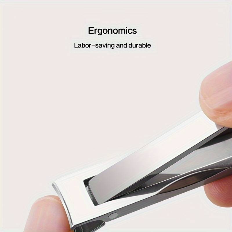 1pc Compact Stainless Steel Nail Clippers With A Foldable Design And Built-in Nail File For Con
