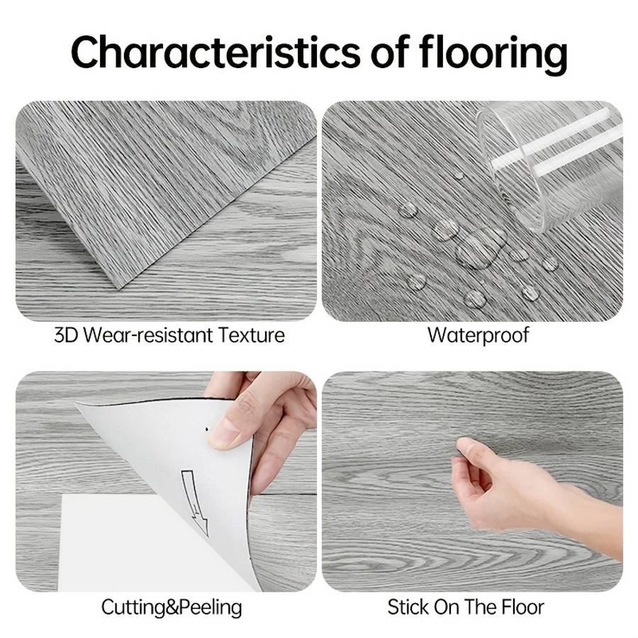 Self Adhesive Floor Stickers Qz3 46Pcs