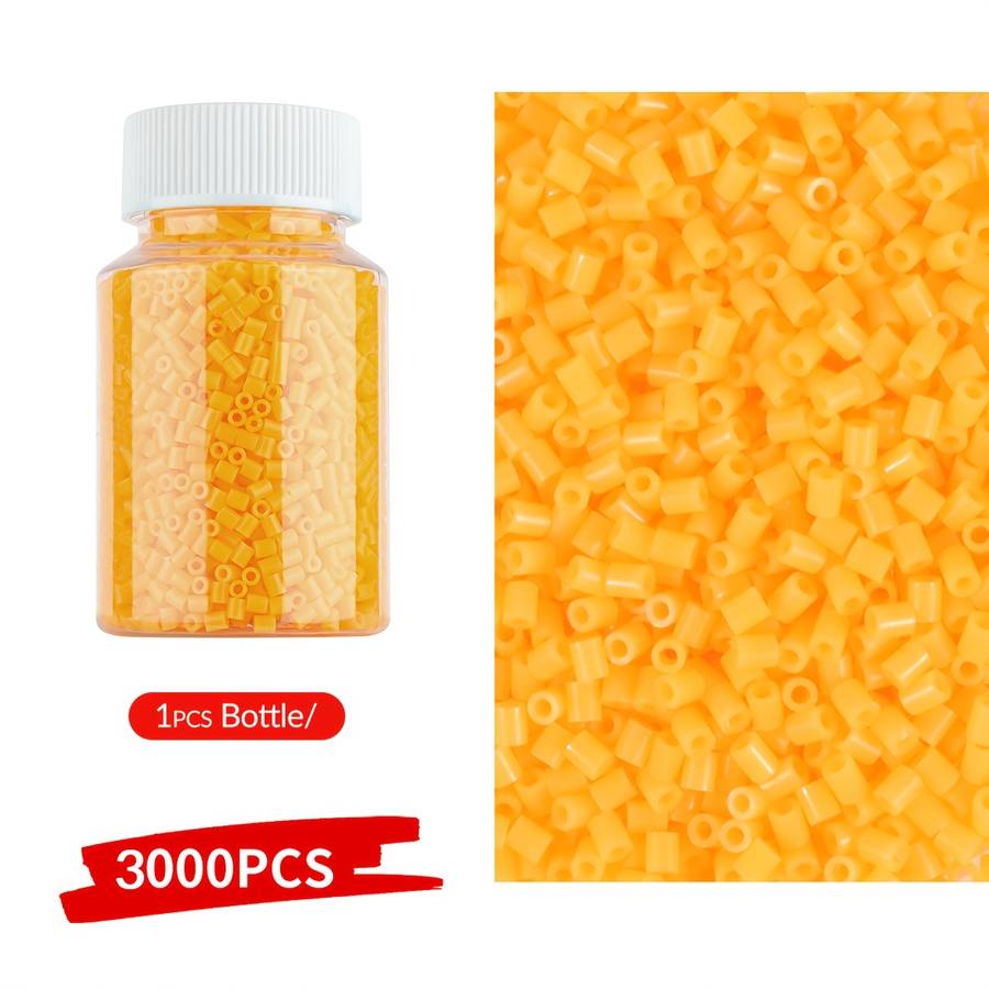 Perler Bead Set Bottle Orange Yellow A5 3K