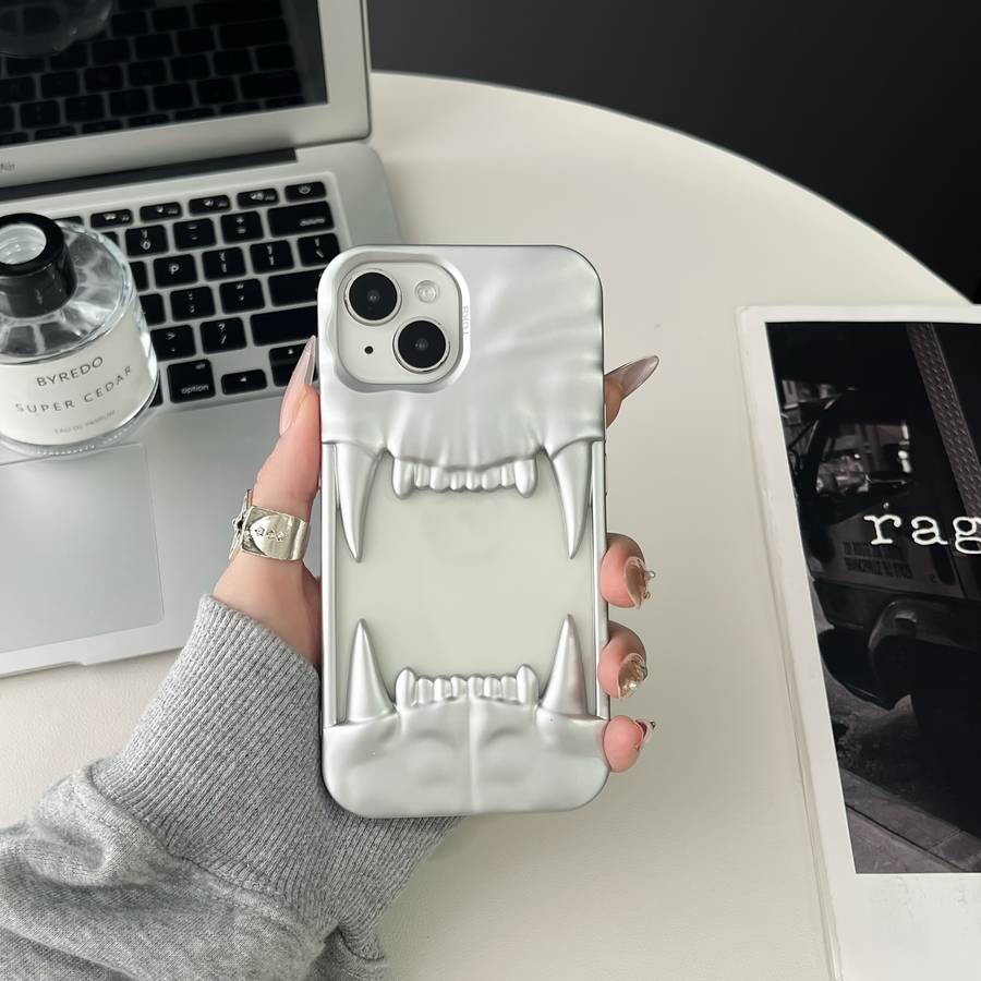 1Pc Silvery For iPhone 16 Plus Phone Case Phone Cover
