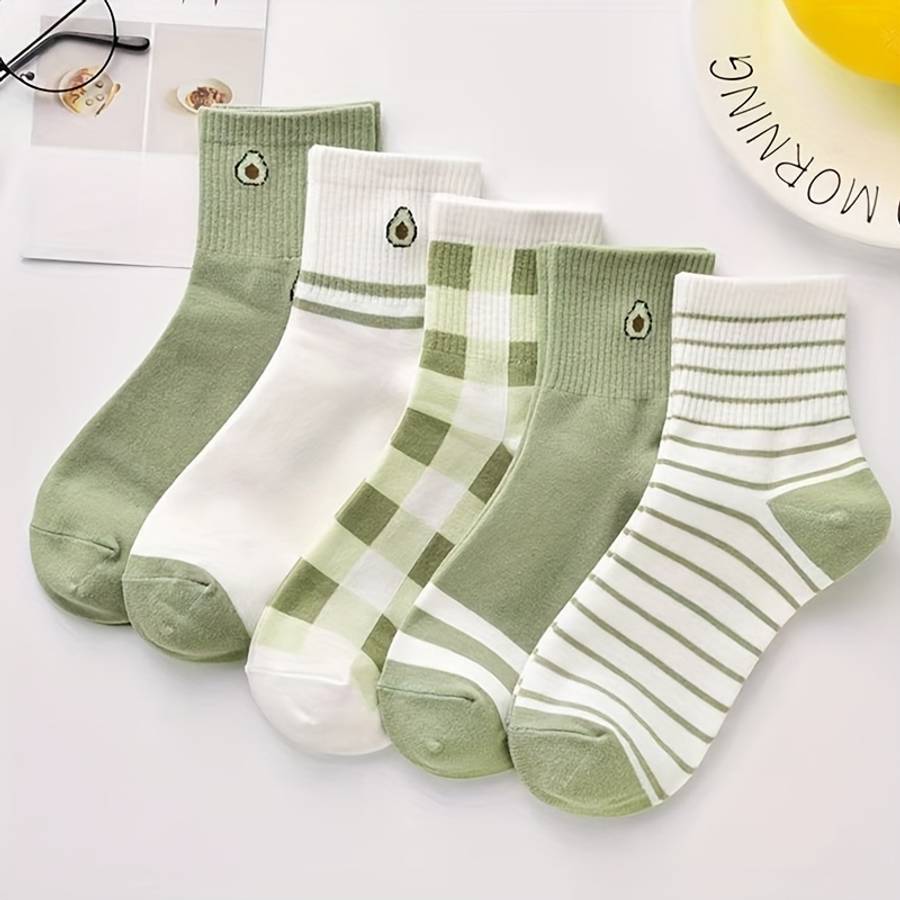 Women S Socks Color Mixed Color5 Pairs Size Onesize