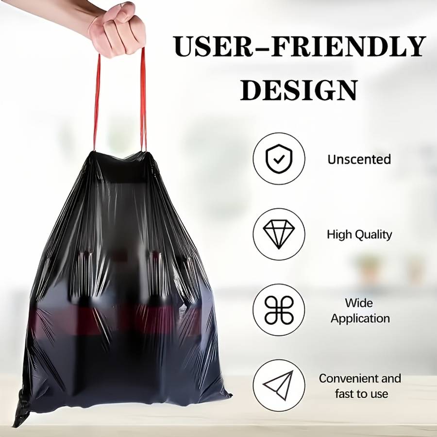 Trash Bagblackquantity180Pcs