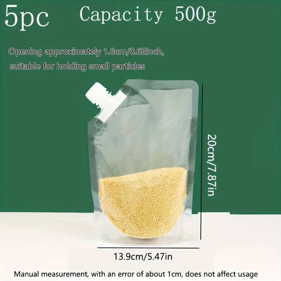 Food Storage Bags Quantity 5Pcs Capacity500 G