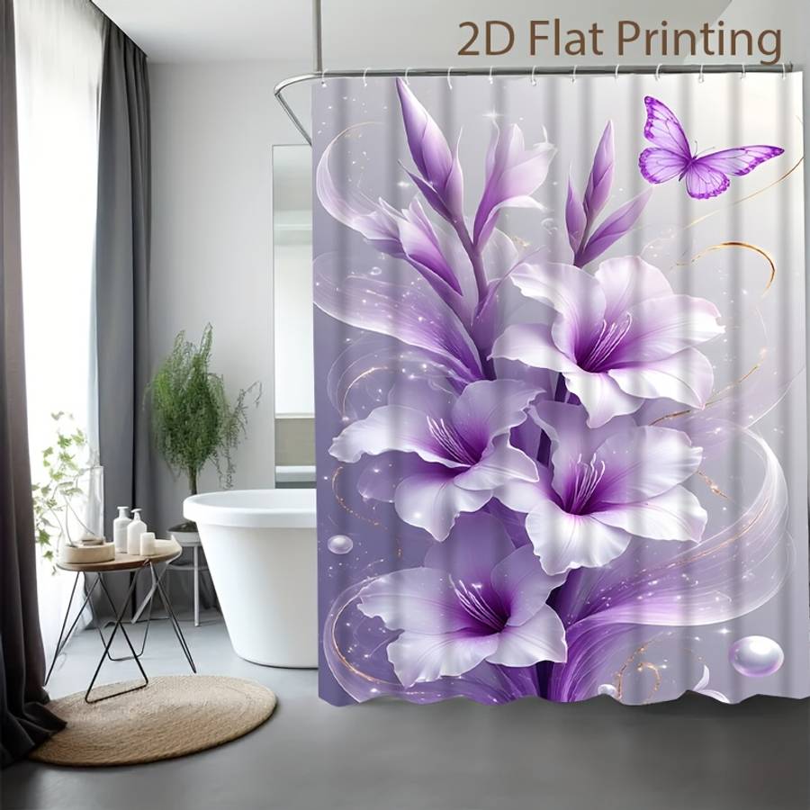 Waterproof Shower Curtain Color Polychrome Size 120X200119.99Cm*200.0Cm
