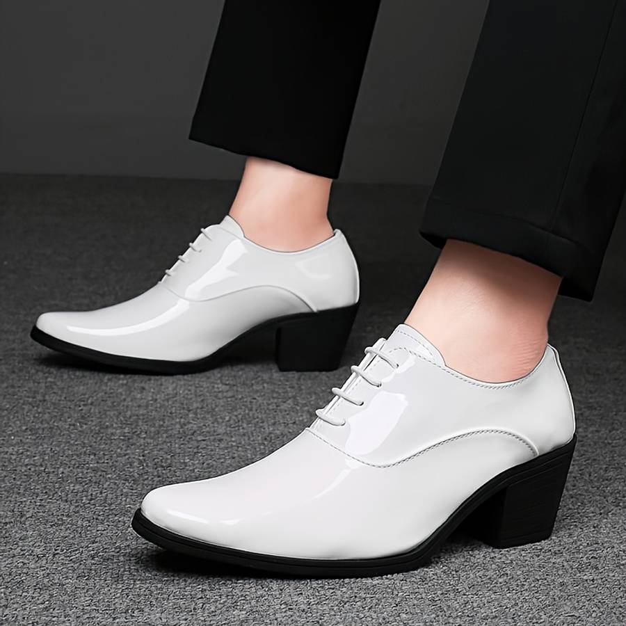Mens Leather Shoes Color White Sizeuk 5