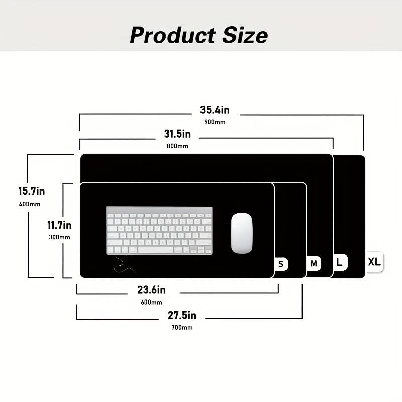 Mouse Pad Size 35.4X15.7Inch