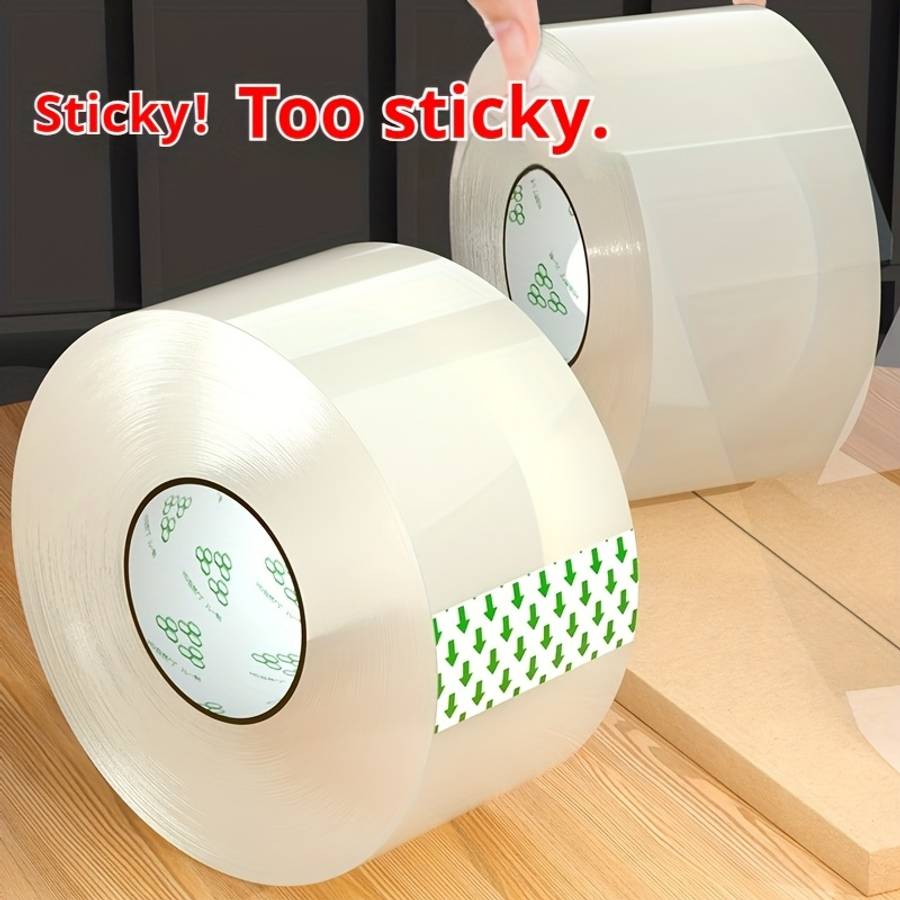 Adhesive Tape Size 4.5Cm Wide And 1.2Cm Thick  Transparent White  *2 Pieces