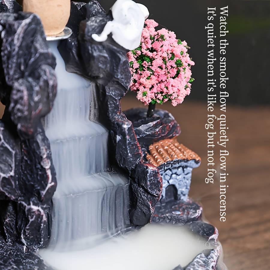 Incense Burner Color  White Flower