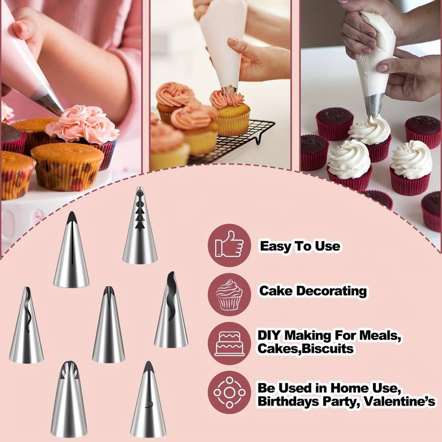 Professional Cake Decorating Head Quantity 7Pcs