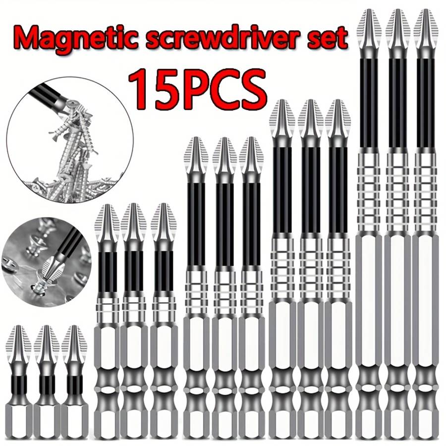 15-Piece K-Thread Drill Bit Set